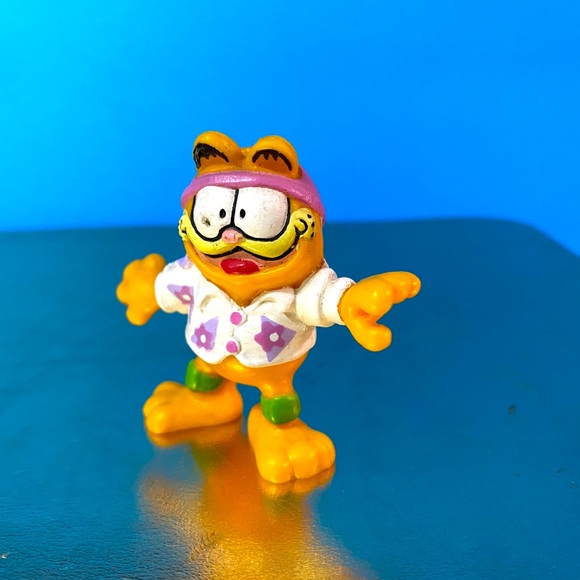 GARFIELD THE CAT VTG 1981 COMIC STRIP CHARACTER COLLECTIBLE PVC TOY 2” - Picture 8 of 9